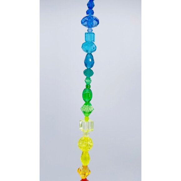 Beaded Suncatcher Rainbow Crystal Prism Hanging Decor Yard Art Tree Jewelry - Picture 7 of 10